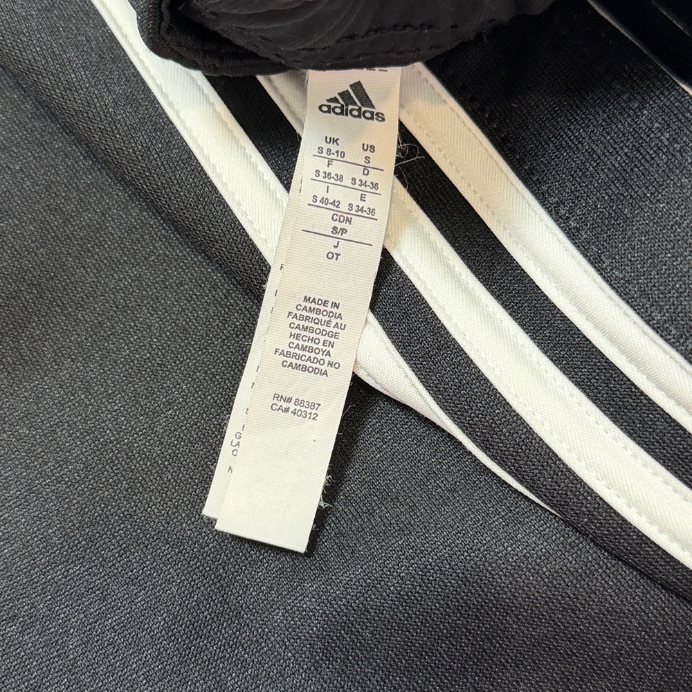 🏃♀️ Adidas Women’s Black Track Pants with Side Button Down Detail size Small - Picture 5 of 5
